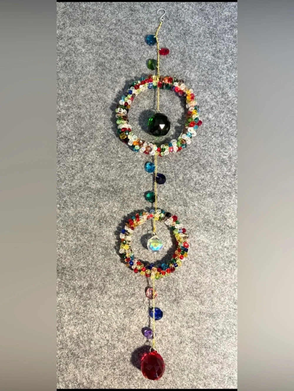 Colorful Crystal Hanging Wall Decor - Multicolor
